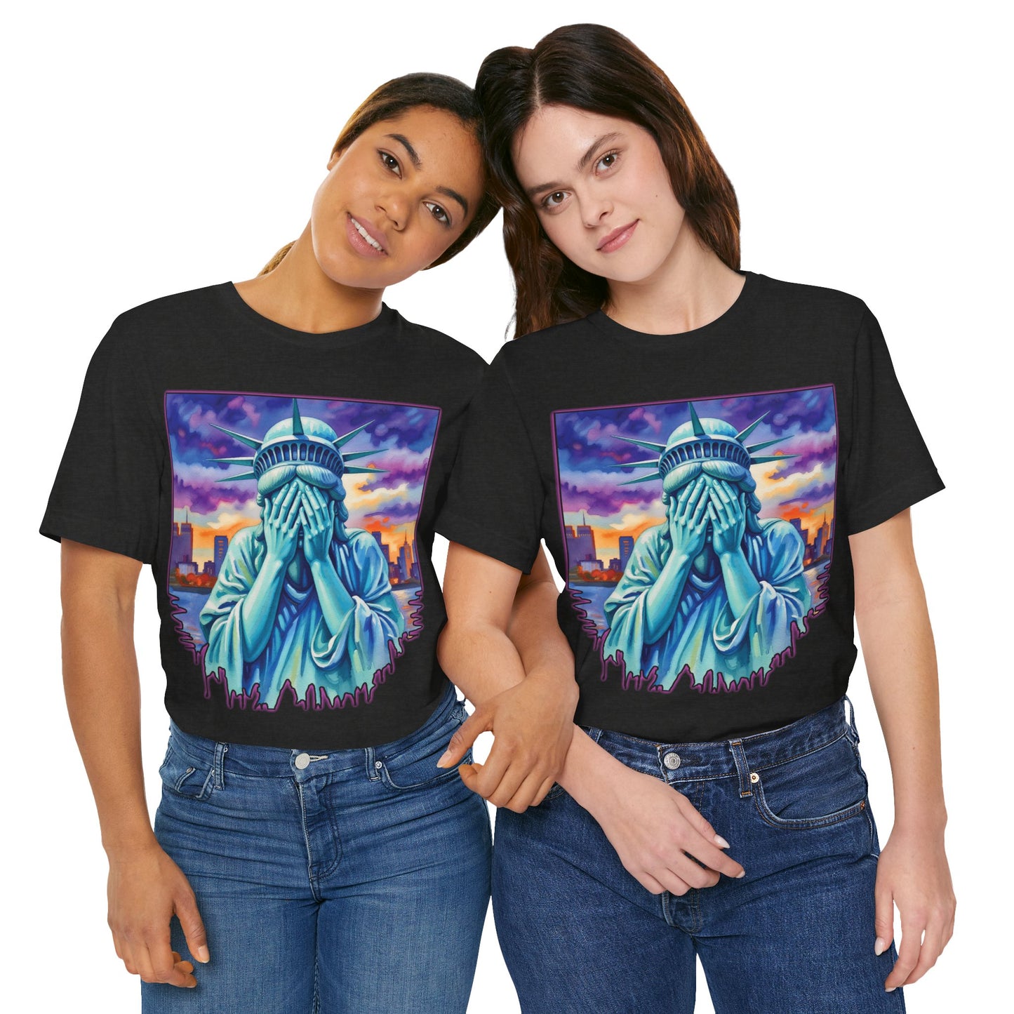 Lady Liberty Crying Tee