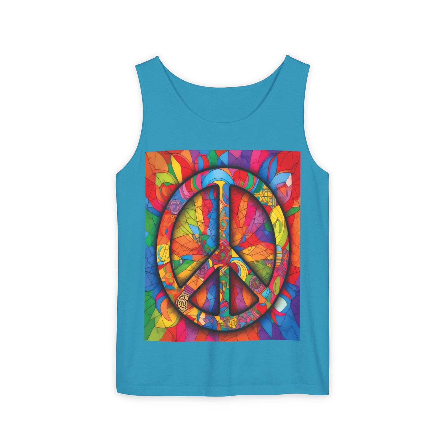 Colorful Peace Sign Tank Top