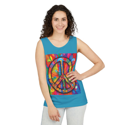 Colorful Peace Sign Tank Top