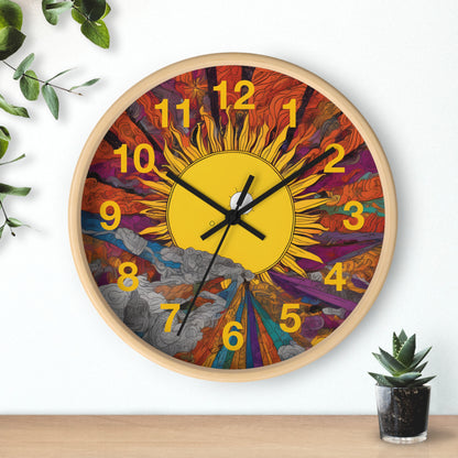 Rising Sun Wall Clock