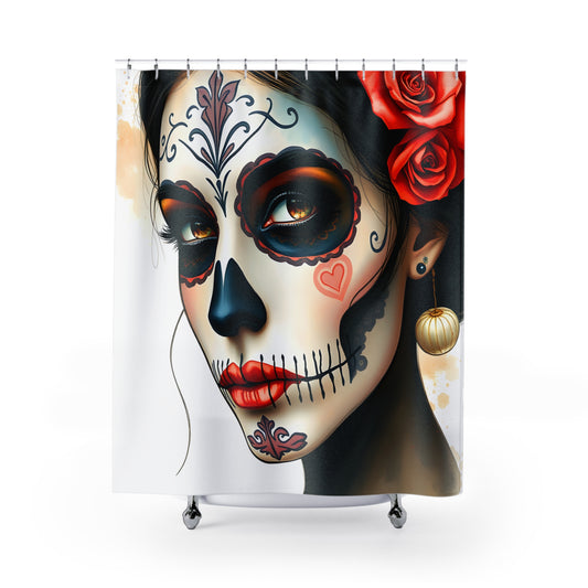 Día de Muertos Shower Curtain