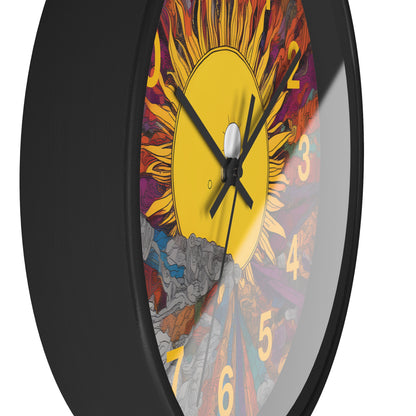 Rising Sun Wall Clock