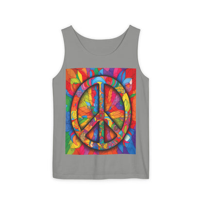 Colorful Peace Sign Tank Top