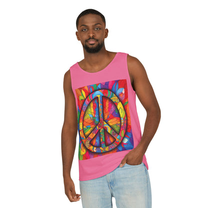 Colorful Peace Sign Tank Top