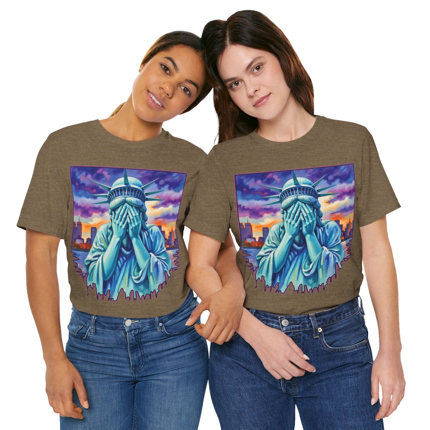 Lady Liberty Crying Tee