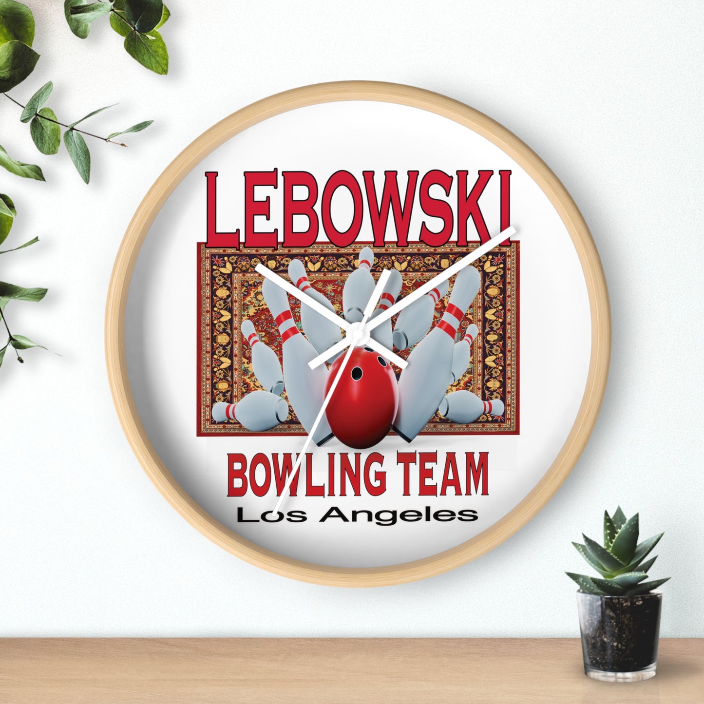 Lebowski Bowling Wall Clock