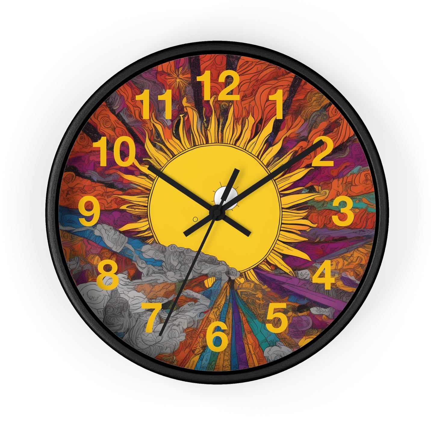 Rising Sun Wall Clock