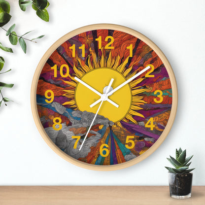 Rising Sun Wall Clock