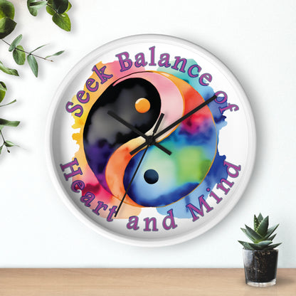 Yin Yang Wall Clock