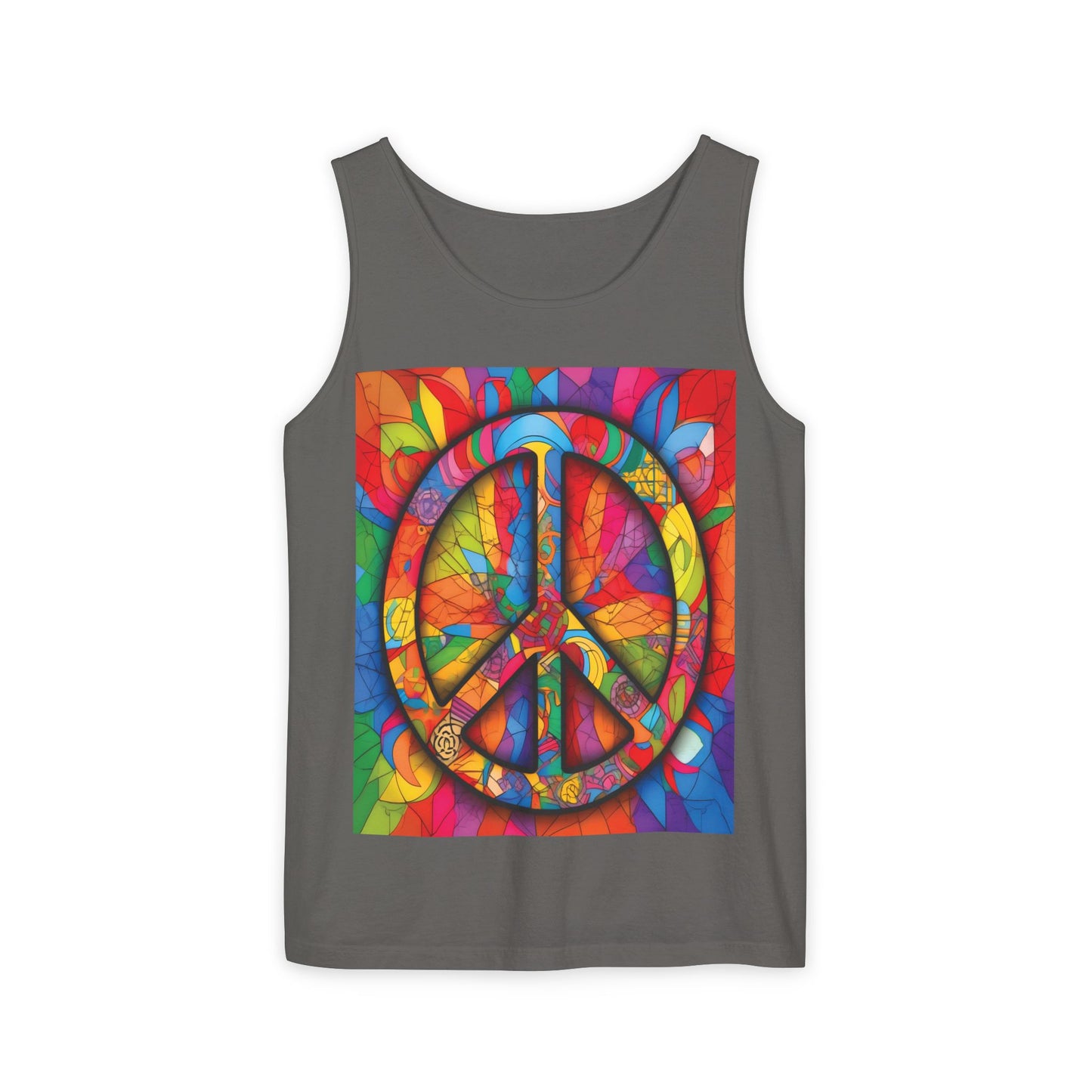 Colorful Peace Sign Tank Top