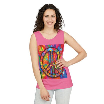 Colorful Peace Sign Tank Top