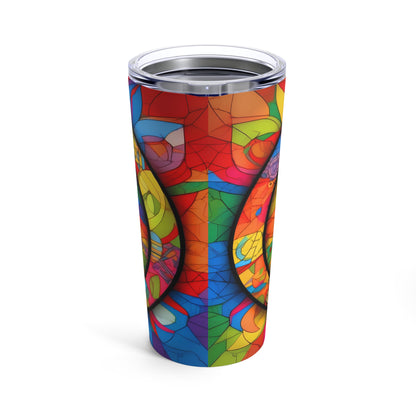 Peace Symbol Rainbow Tumbler