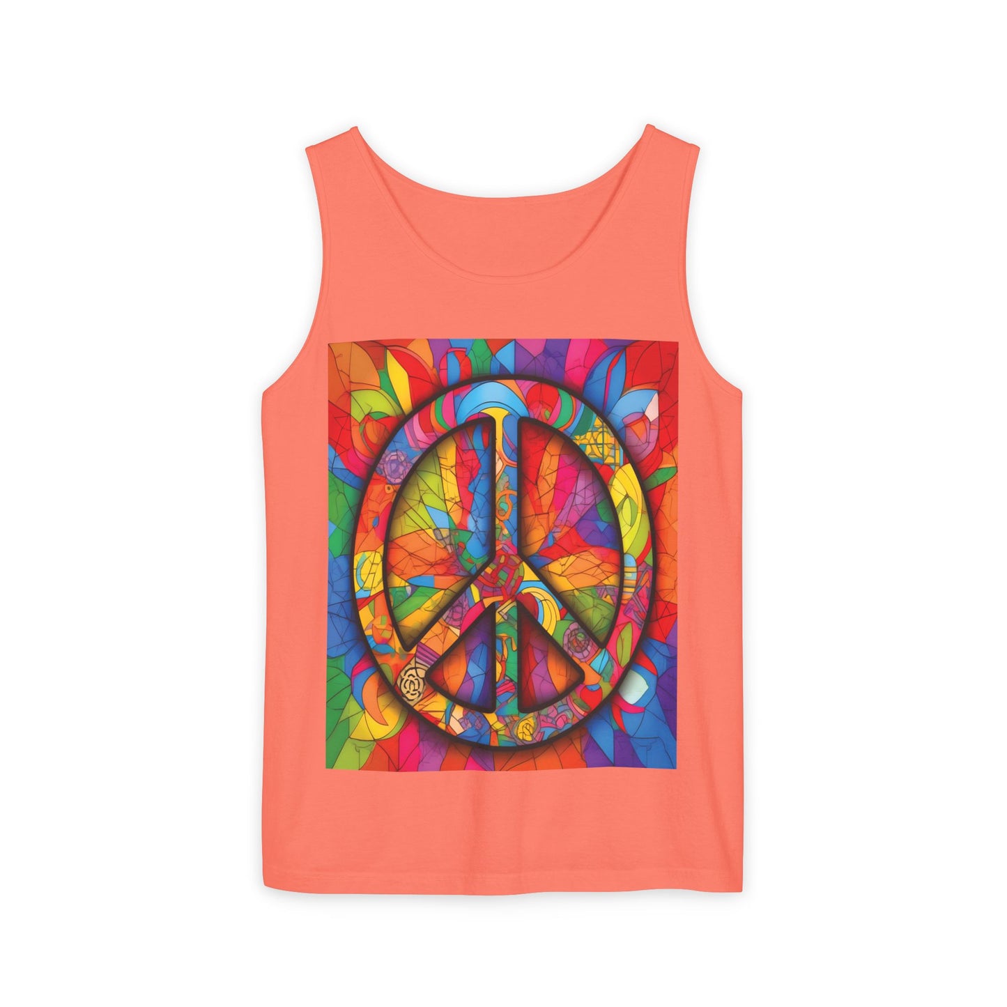 Colorful Peace Sign Tank Top