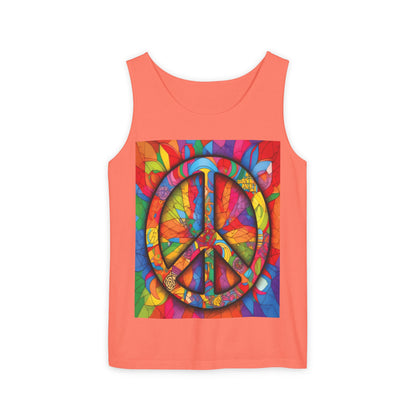 Colorful Peace Sign Tank Top