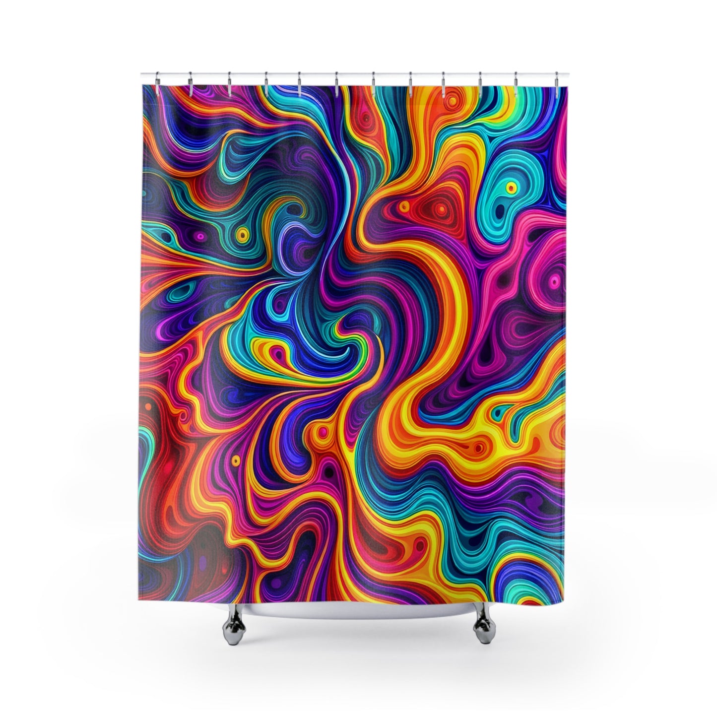 Psychedelic Shower Curtain