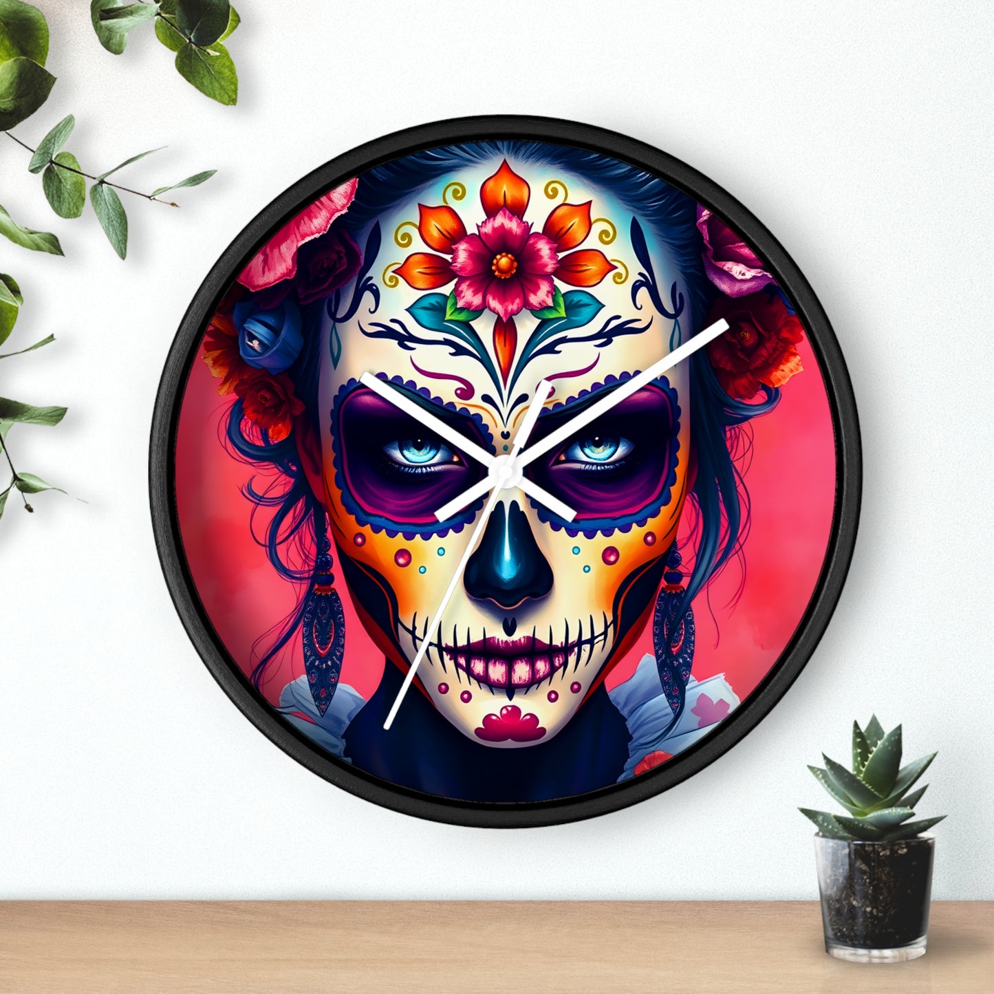 Day of the Dead Wall Clock